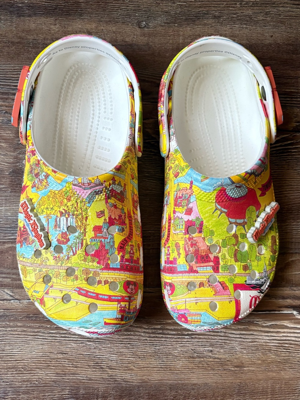 Crocs Disney Magic Kingdom Map Print Classic Clog
